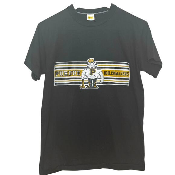Vintage Russell Athletic Single Stitch Purdue University Boilermakers T-Shirt - Picture 1 of 5